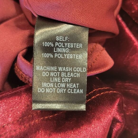 Lulu's Totally Obsessed Burgundy Velvet Slip Open Back Mini Dress L - Picture 12 of 13